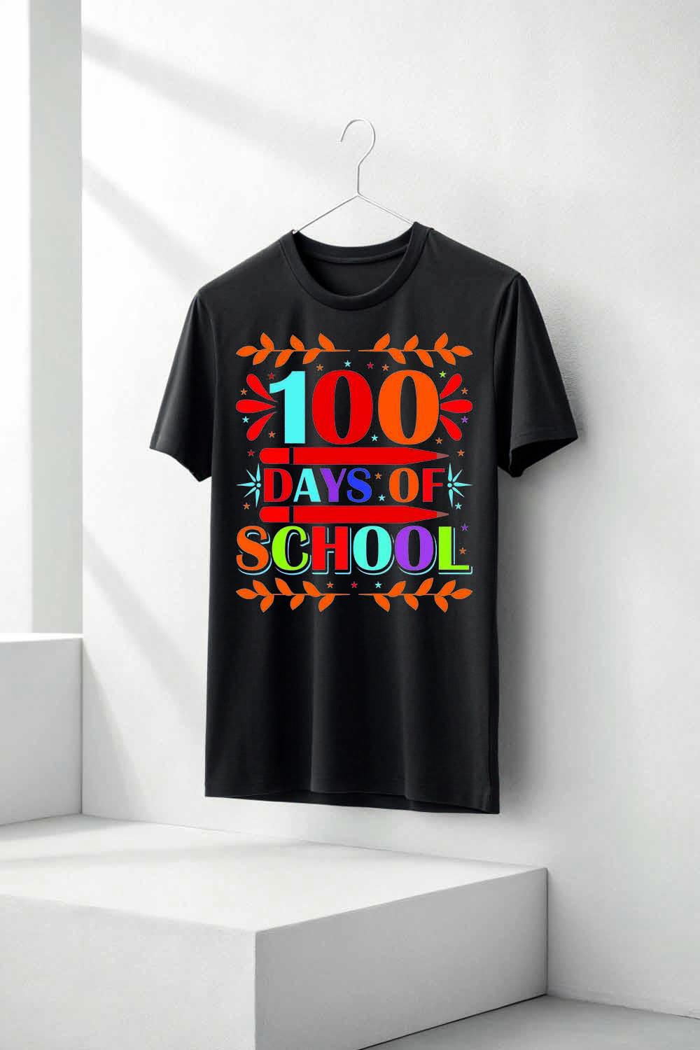 100 days of school t shirt design pinterest preview image.