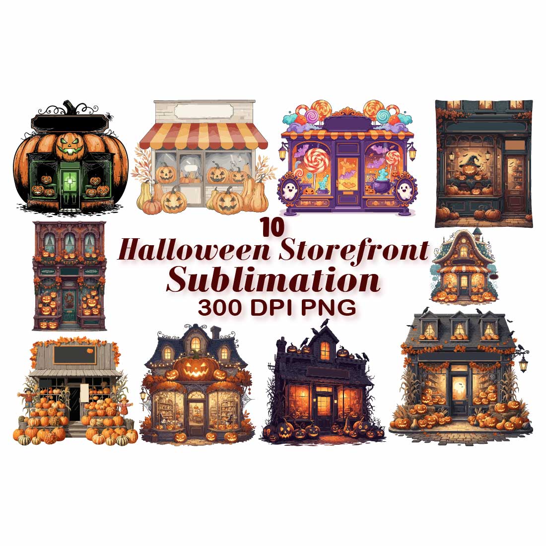 Halloween Storefront Sublimatation cover image.
