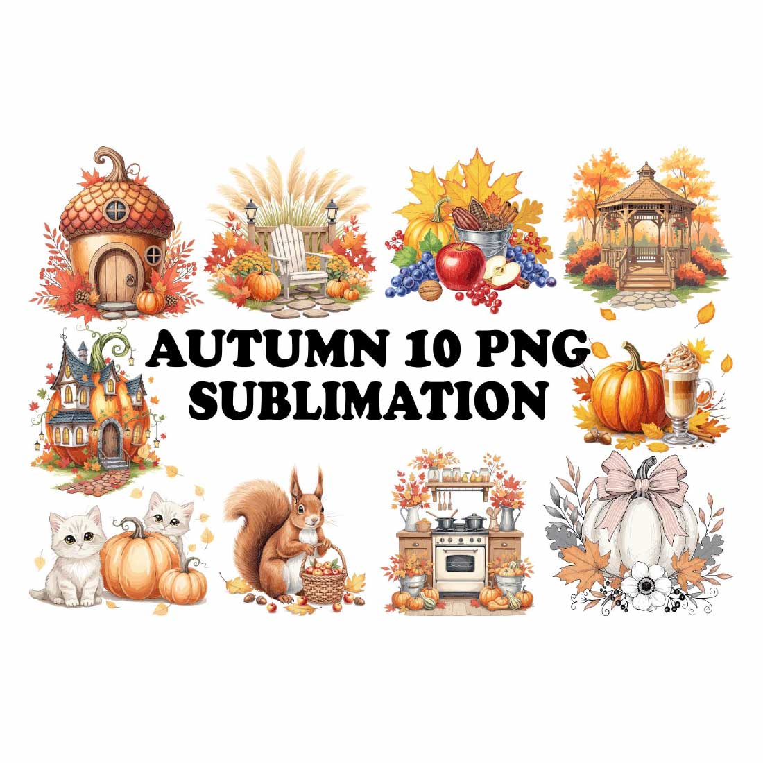 Cozy Autumn PNG Sublimation preview image.