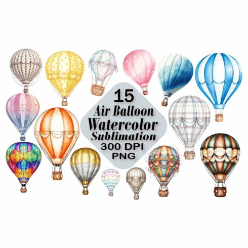 Air Balloon Watercolor Sublimation cover image.