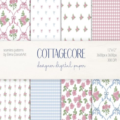 1 Blooming Cottagecore Dreams Floral Pattern Collection cover image.