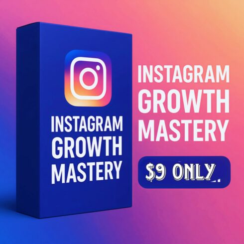 Instagram Growth Mastery Course Grow your instagram and Monetize and make money instagram cover image.