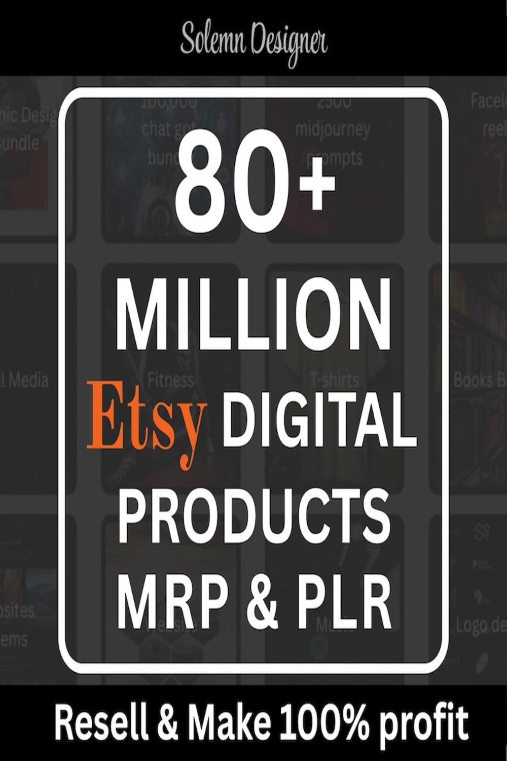 80 Million+ Ultimate PLR MRR Bundle Ideal for Passive Income, Plr Mrr Digital Products, Master Resell Rights, All our PLR Digital Products digital Goods pinterest preview image.