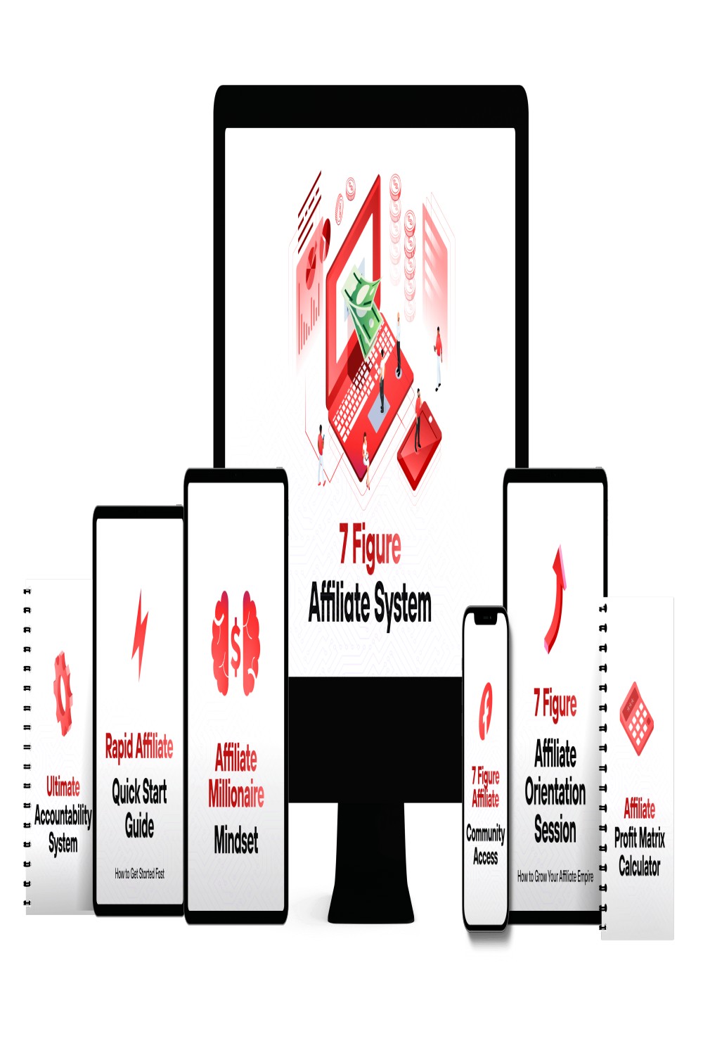 7 Figure Affiliate System Scale & Grow A Digital Business pinterest preview image.