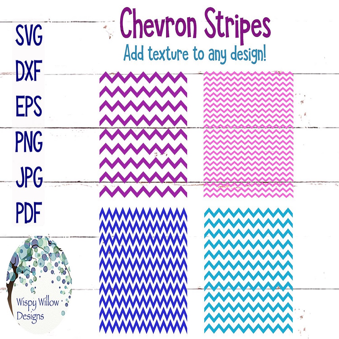 Chevron Stripes SVG Bundle cover image.