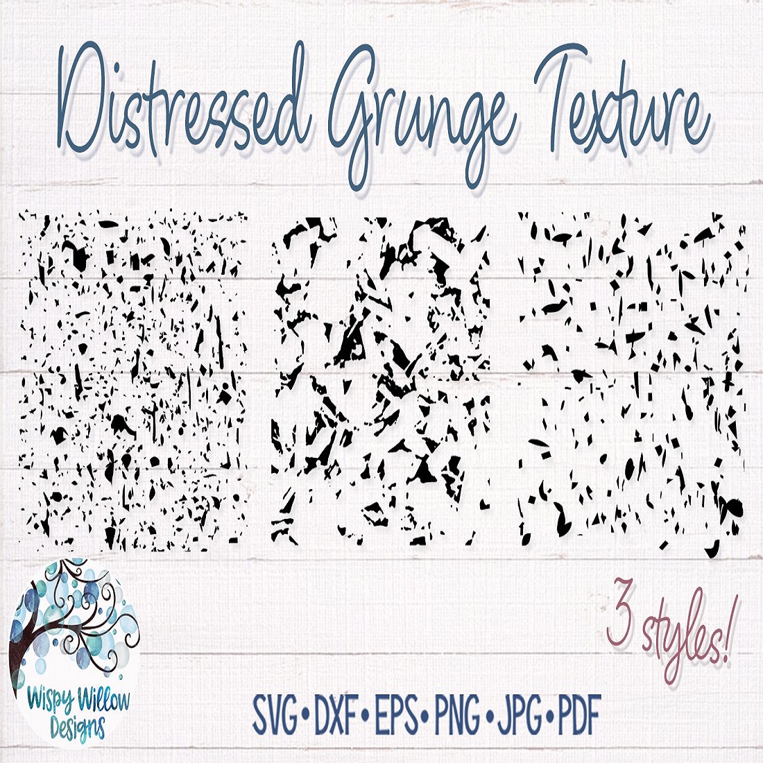 Distressed Grunge Texture SVG Bundle Distressed Overlay preview image.