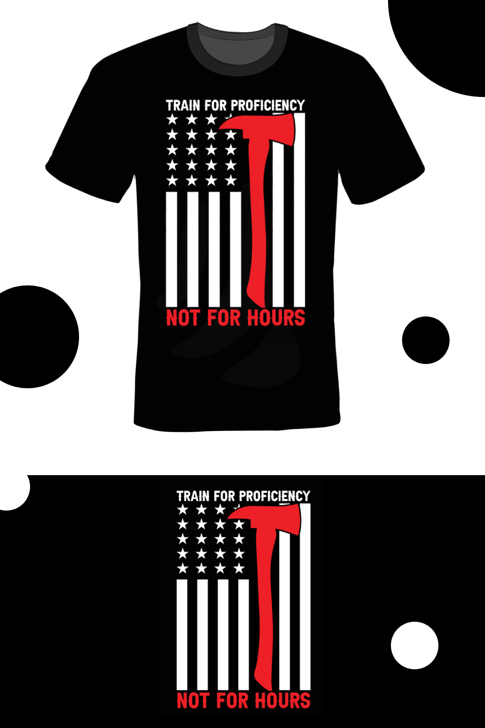 Fire Fighter T shirt design vintage pinterest preview image.