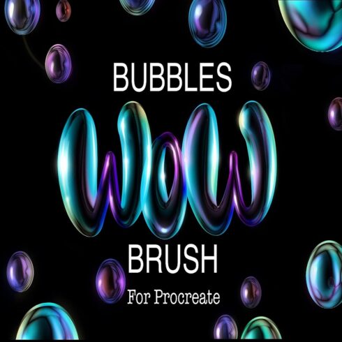 Bubble Brush, Bubble procreate brush, Soap brush procreate cover image.