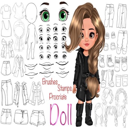 Dolls stamps cover image.