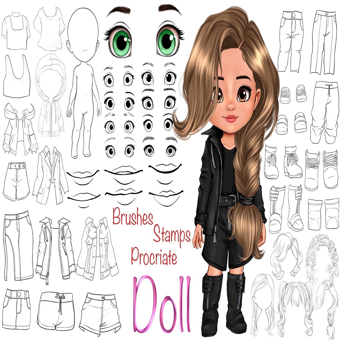 Dolls stamps cover image.