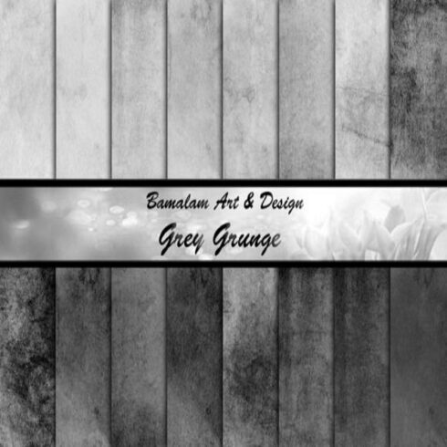 16 Grey Grunge Backgrounds cover image.