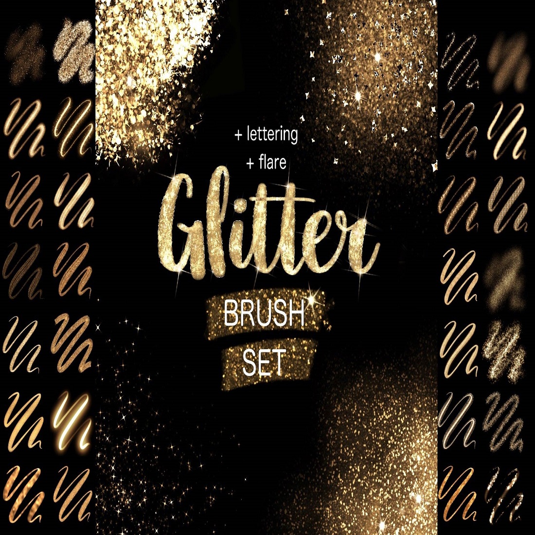 19 procreate glitter brushes set 731