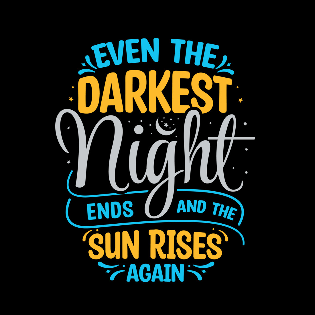 Inspirational T shirt Design cover image.