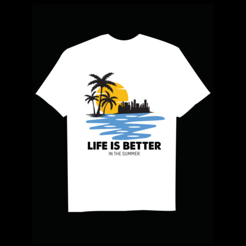 Summer day Quote T-Shirt design cover image.