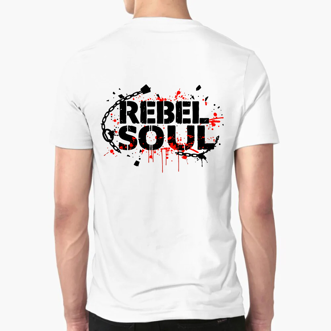 Rebel Soul Graffiti Splatter Art Street T-Shirt preview image.