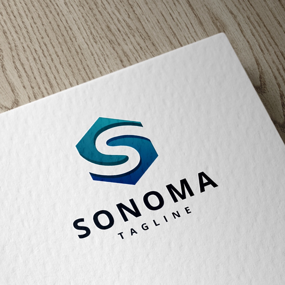 Hexagonal S Letter Logo preview image.