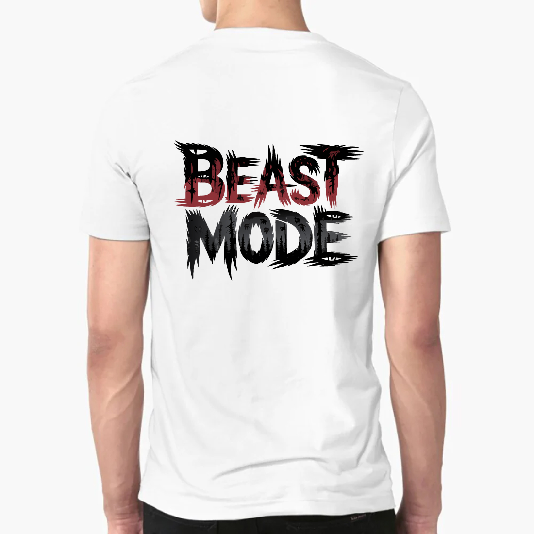 Beast Mode T-Shirt Aggressive Workout Fitness Tee preview image.