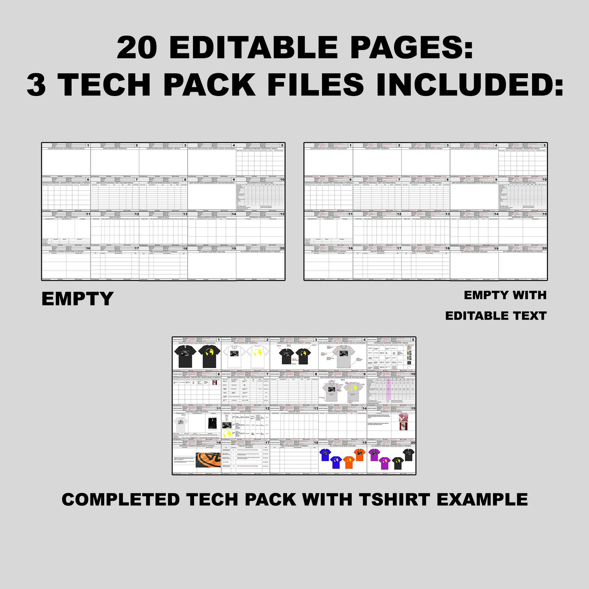 Apparel Tech Pack Builder preview image.