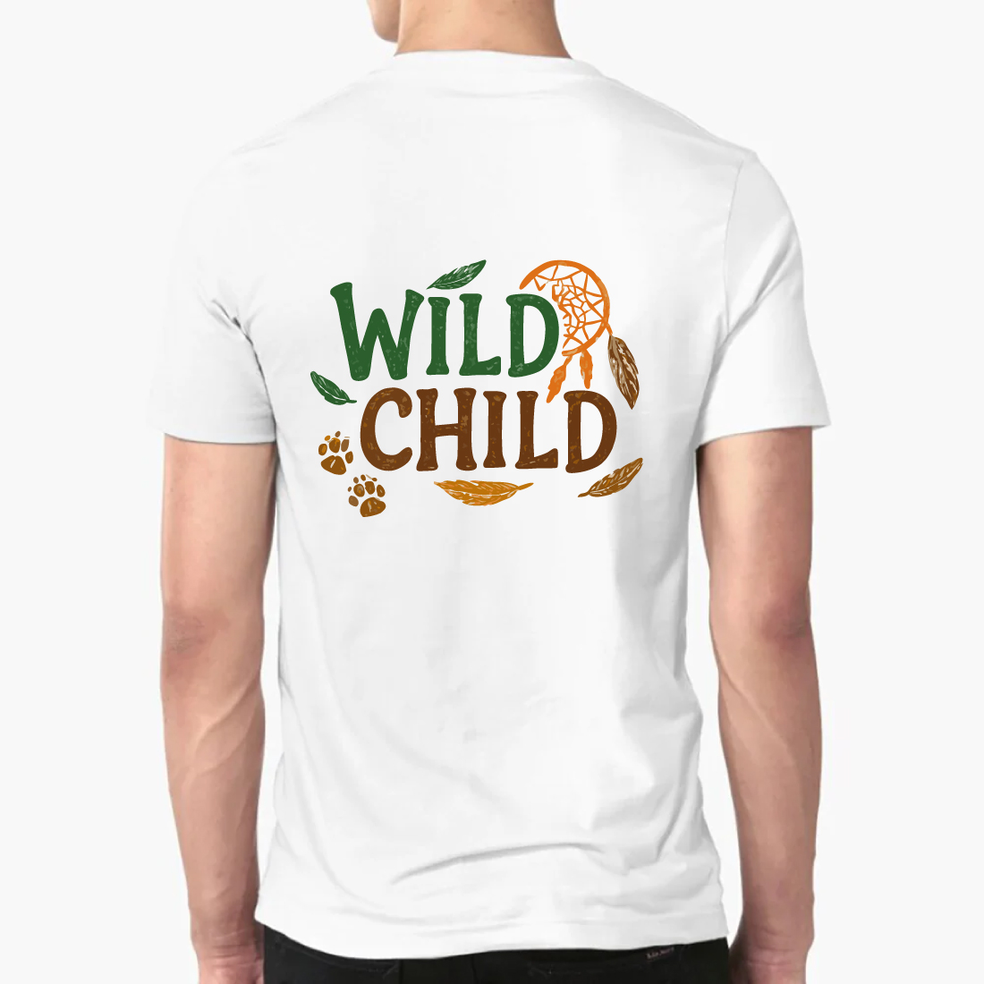 Wild Child T-Shirt Dreamcatcher Nature Boho Design preview image.