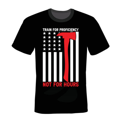 Fire Fighter T shirt design vintage cover image.