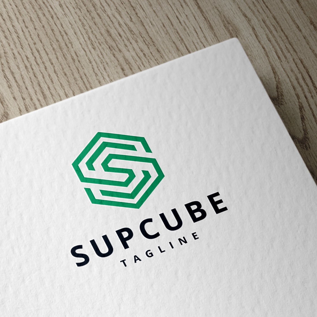 Geometric Hexagon S Letter Logo preview image.