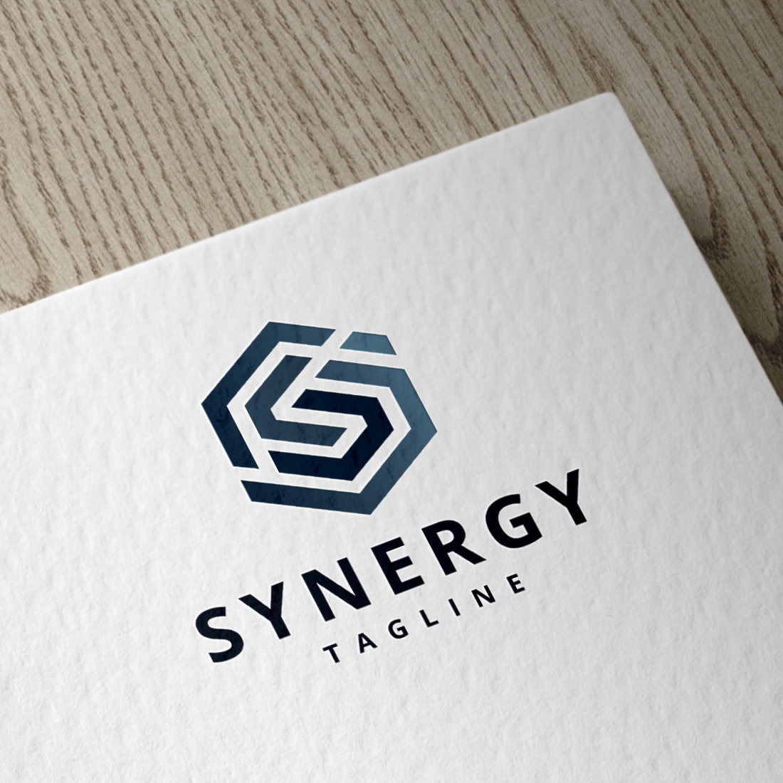Geometric Hexagon S Letter Logo preview image.