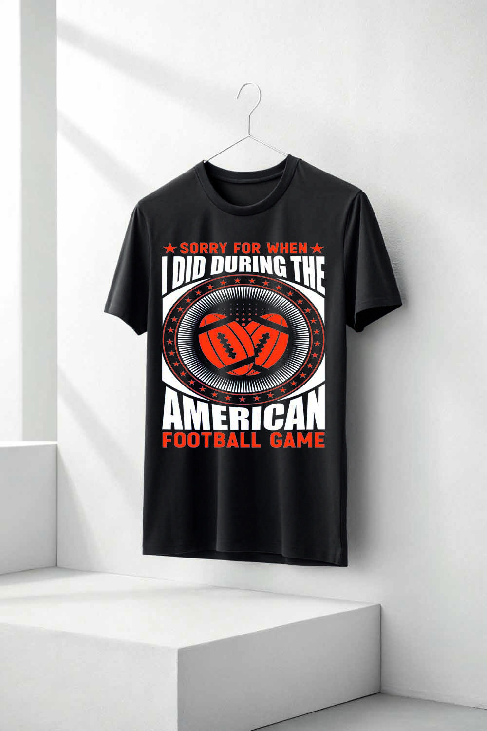 American Football T-shirt Design  pinterest preview image.