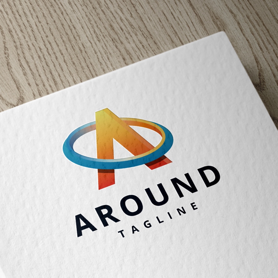 AROUND Circular Orbit A Letter Logo preview image.