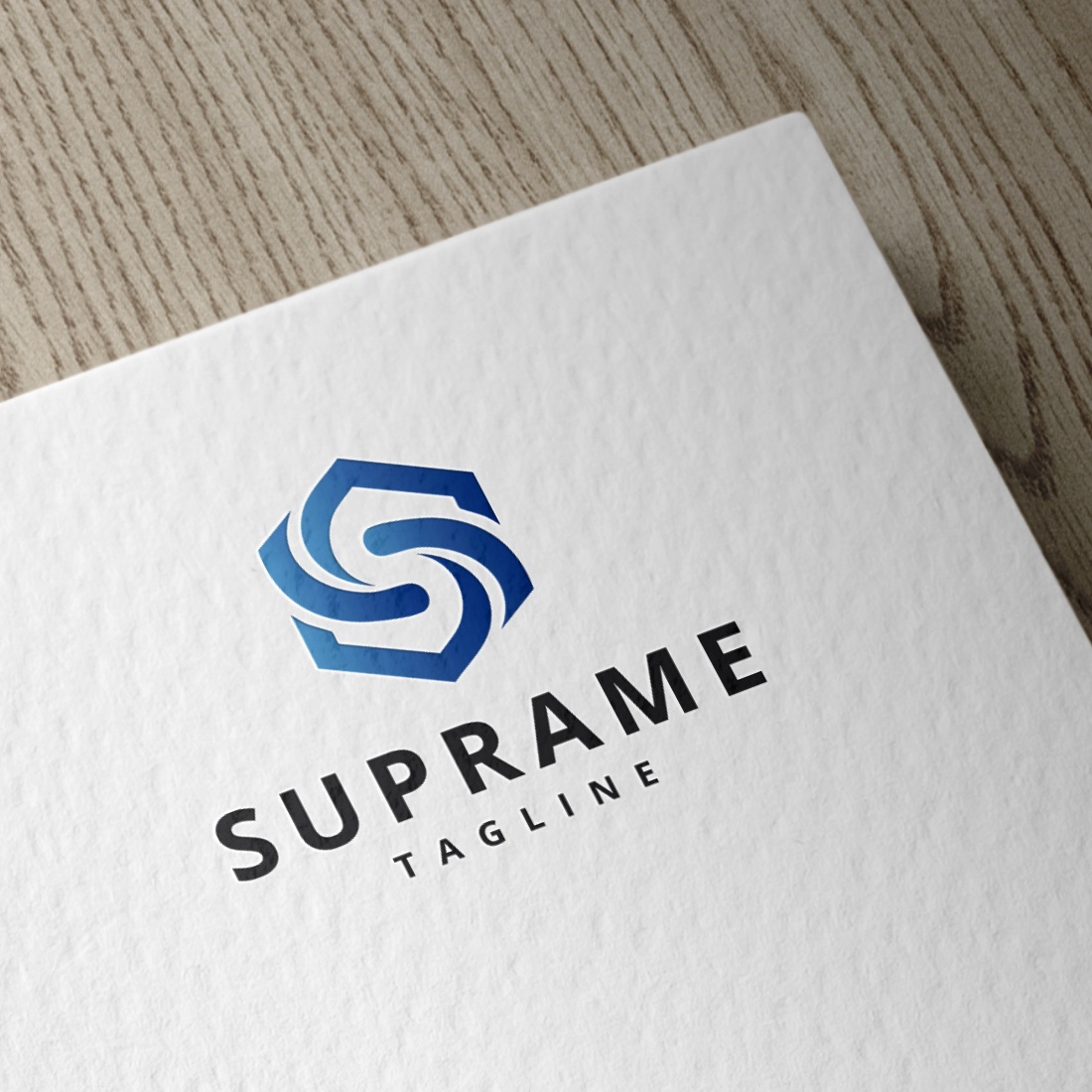 Hexagonal Flowing S Letter Logo cover image.