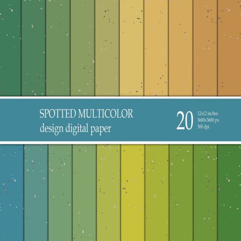 Spotted Multicolor Seamless pattern Digital paper pack cover image.
