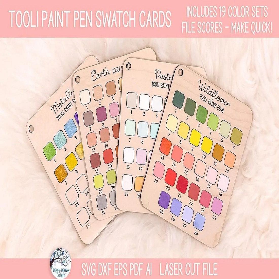 Tooli Paint Pen Swatch SVG Bundle cover image.