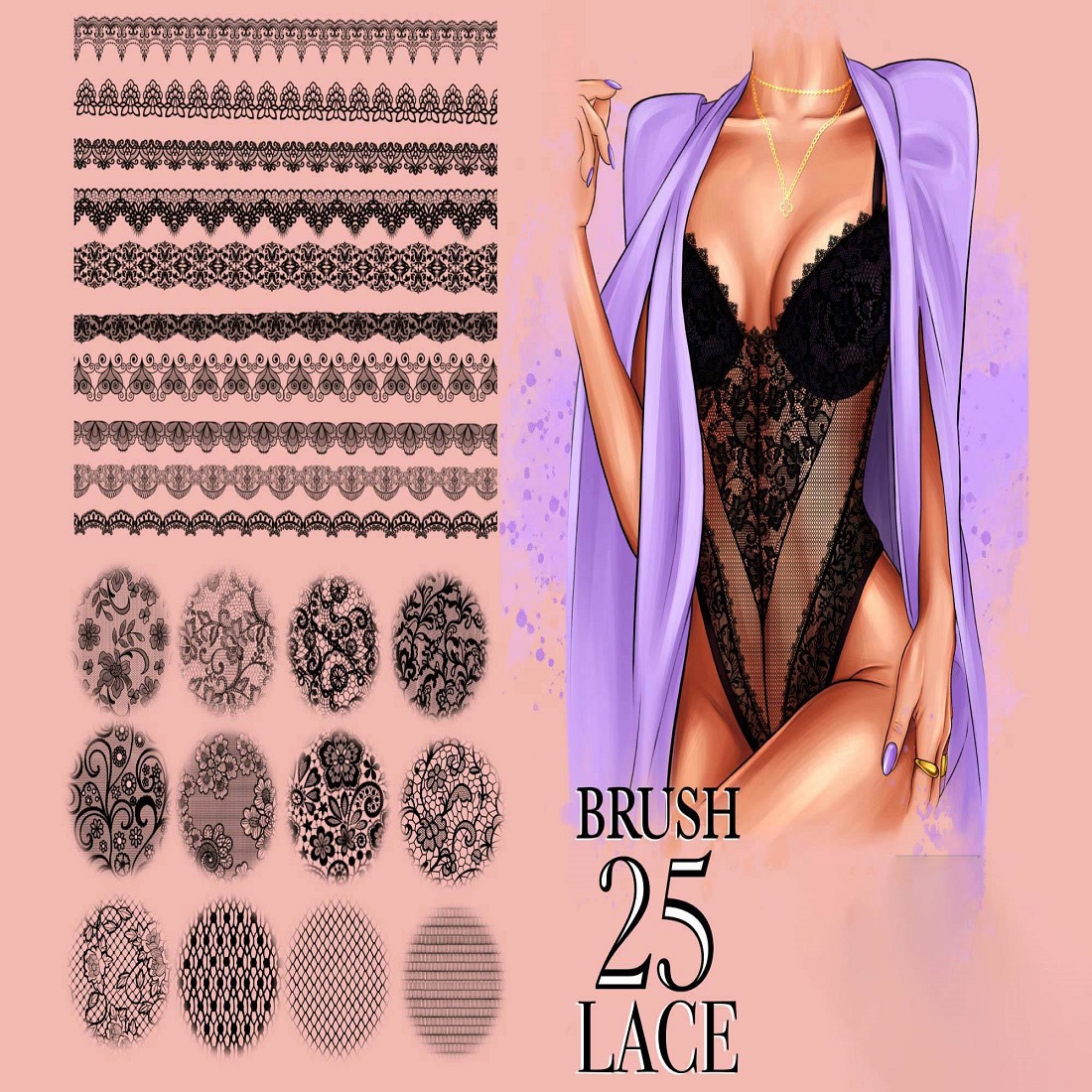 33 procreate lace texture brushes procreate fabric 535