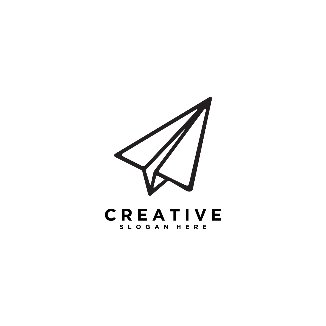 Hand Drawn Paper Airplane Icon – Send, Message, Travel, Communication & Creative Symbol Vector preview image.