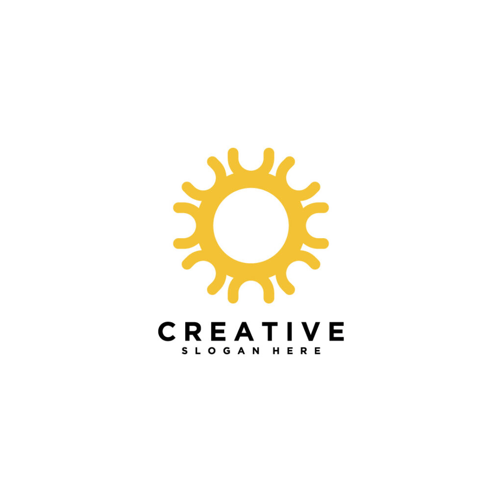Minimalist Sun Icon Vector – Summer, Warmth, Energy, Weather ...