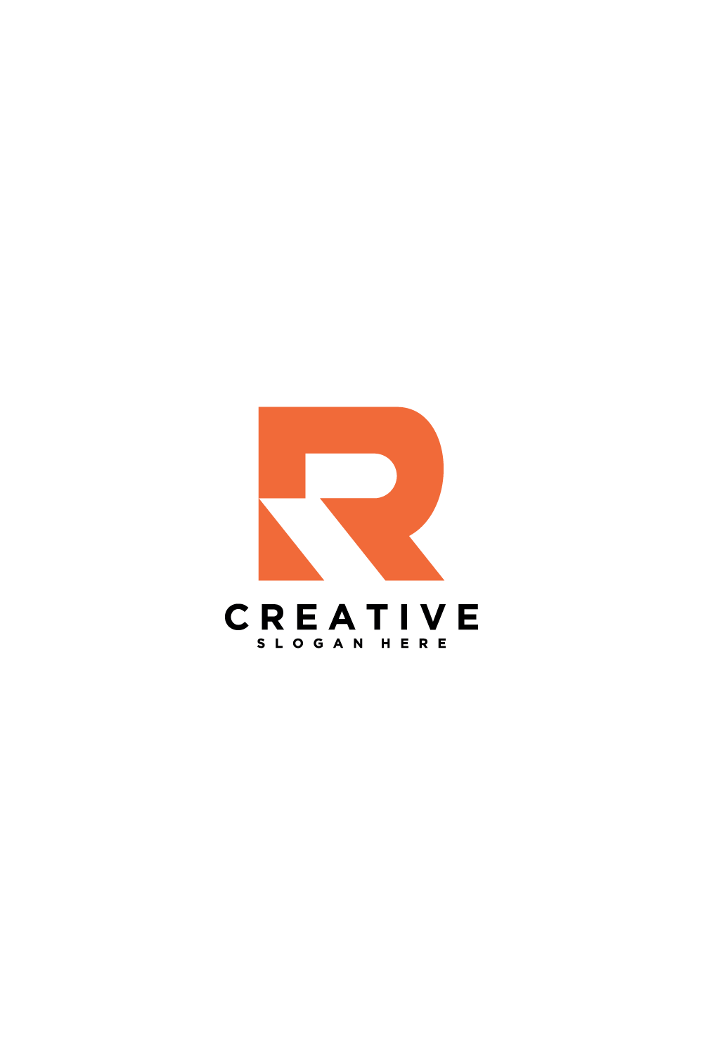 Modern Letter R Logo Vector – Bold Alphabet Initial for Tech, Business & Brand Identity pinterest preview image.