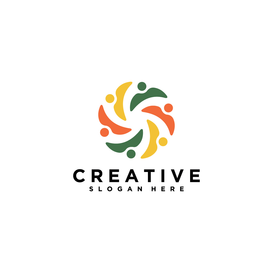 Diverse Community People Logo – Global Teamwork, Unity, Social & Charity Group Icon cover image.