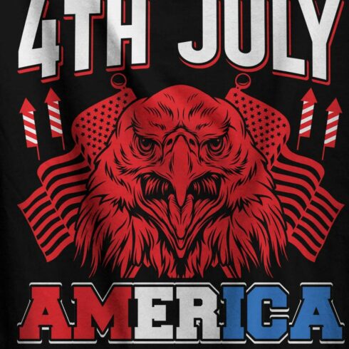 4th of July t shirt design cover image.