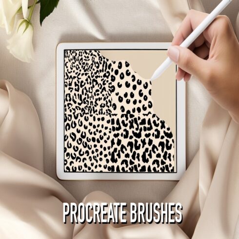 Animal print Procreate brush leopard cover image.
