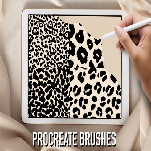 Animal print Procreate brush leopard cover image.
