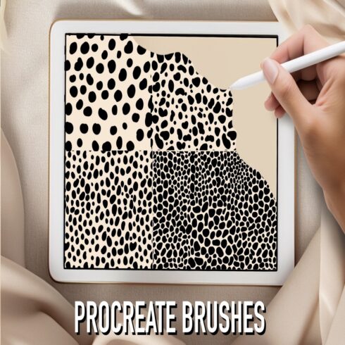 Animal print Procreate brush Cheetah Dalmatian cow cover image.