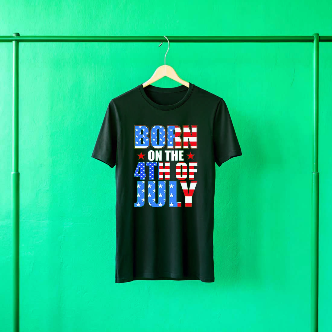4th of July t shirt design cover image.