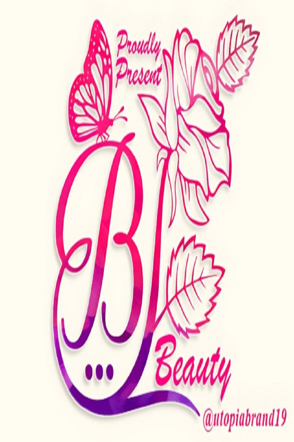 Beauty Flower Monogram Font pinterest preview image.