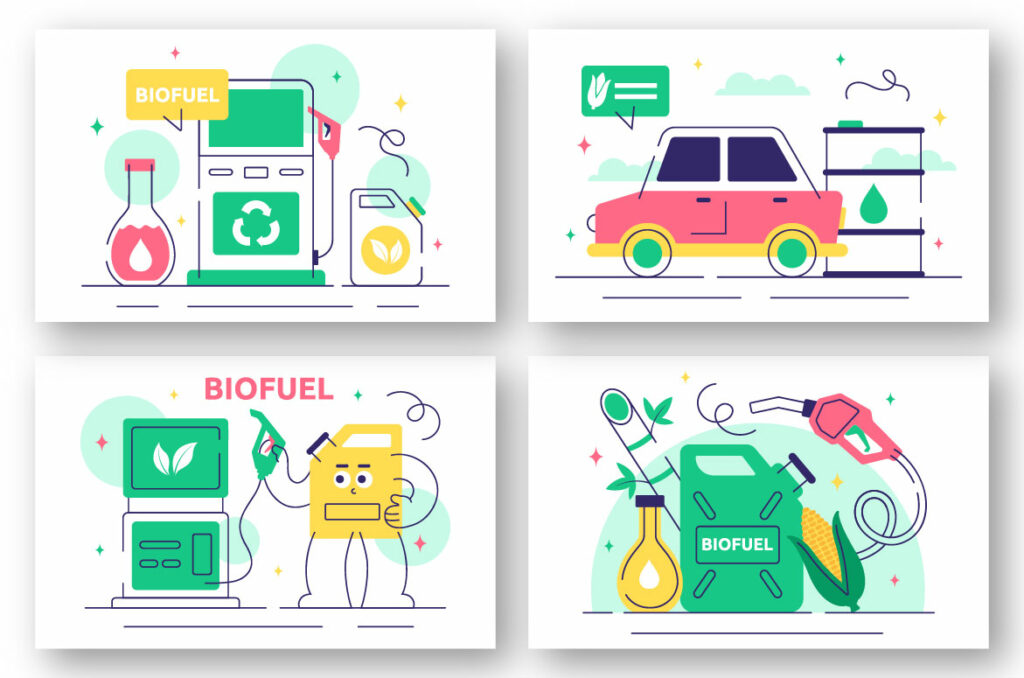 10 Renewable Biofuel Illustration - MasterBundles