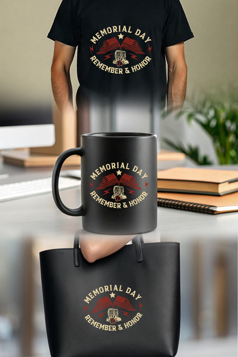 memorial day remember and honor vintage usa patriotic design for t-shirt and apparel graphic design pinterest preview image.