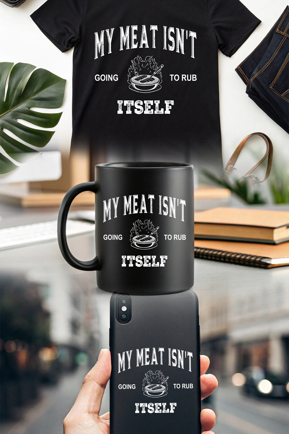 Fans Vintage Meat Smoking Joke Shirt for Pitmasters and Grill Bbq graphic design pinterest preview image.