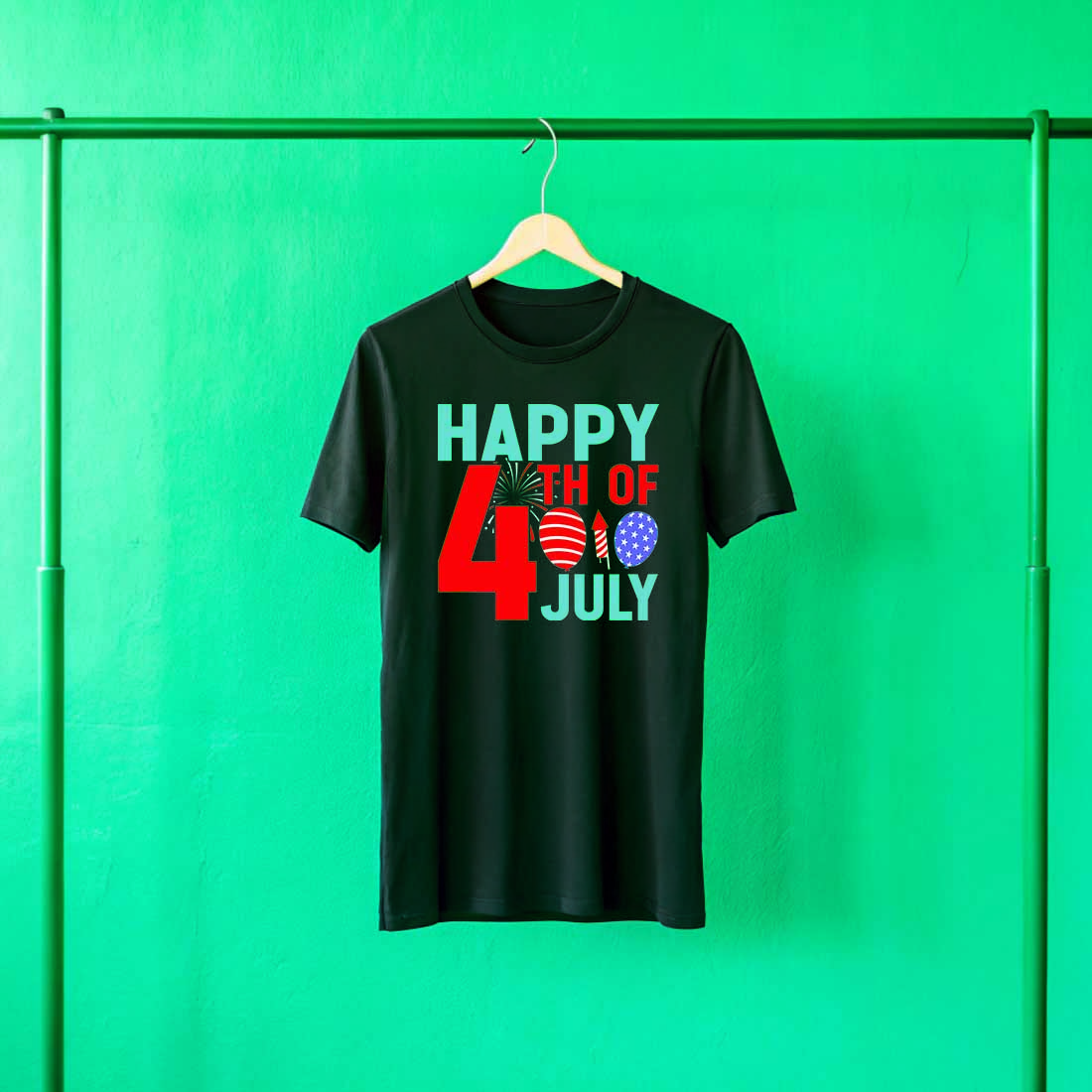 4th of July t shirt design cover image.