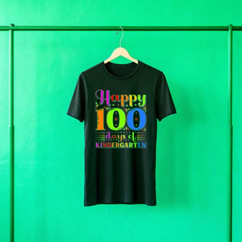 100 days of school t shirt design cover image.
