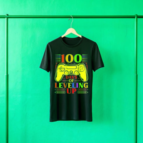 100 days of school t shirt design cover image.