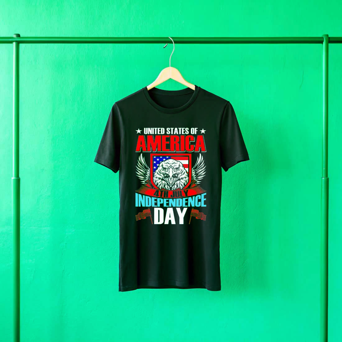 4th of July t shirt design cover image.