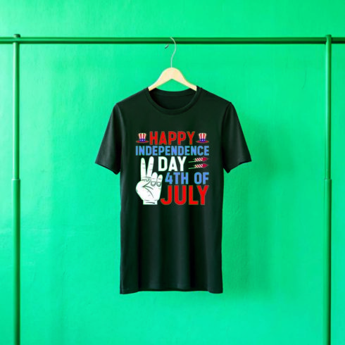 4th of July t shirt design cover image.